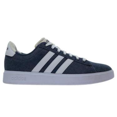 Imagem de Tênis Adidas Masculino Casual Grand Court 2.0 ID2957 Jeans, 38, Jeans