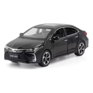 Imagem de Carrinho Toyota Corolla De Metal Miniatura Cor Preto - Secura Home