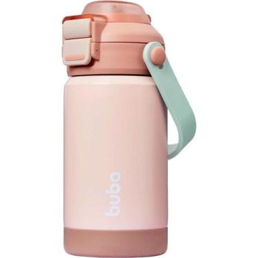 Imagem de Copo Térmico Parede Dupla Com Bico E Canudo Blush Buba 20844