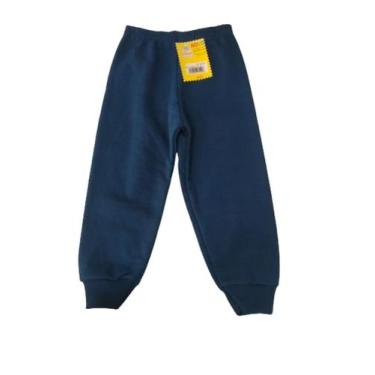 Imagem de Calça Moletom Flanelada Infantil - Maindra, Azul marinho, 10