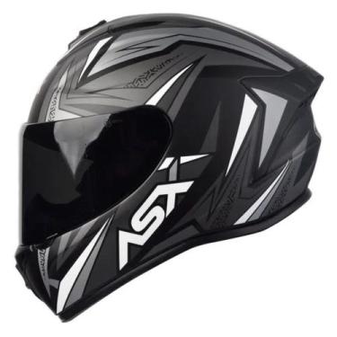 Imagem de Capacete ASX/ Axxis Draken Vector Fosco Preto e Cinza - ASX/AXXIS, 54,