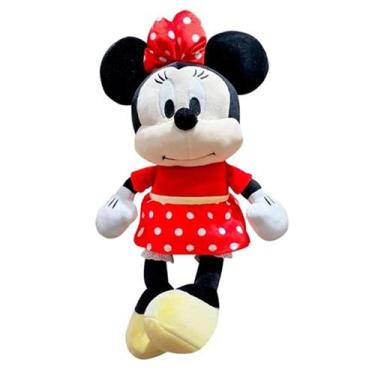Imagem de Pelucia minnie mouse com vestido vermelho tamanho 40 cm. - MINISO