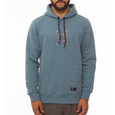 Imagem de Moletom Hurley Canguru Icon WT23 Masculino Azul, P, Blue