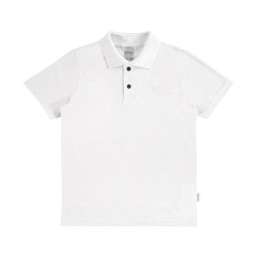 Imagem de Camiseta Polo Infantil Menino Alakazoo Ref 149, 8, Branco