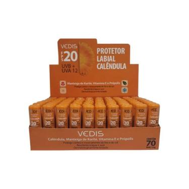 Imagem de Protetor Labial Calêndula Fps 20 Display C/70 Un. - Vedis
