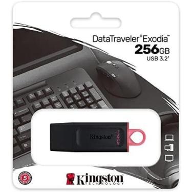 Imagem de Pen Drive Kingston DataTraveler Exodia 256GB DTX/256GB