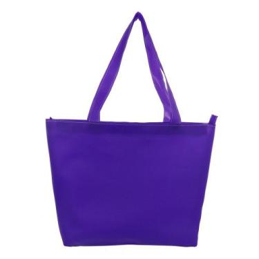 Imagem de Bolsa de Praia Academia Feminina Grande Colorida Lavini, Único, Roxo, 