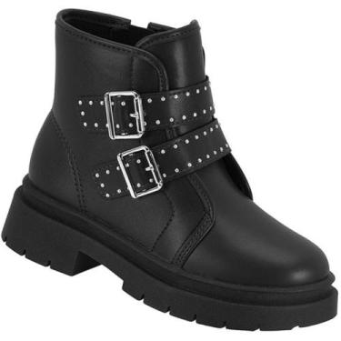 Imagem de Coturno Infantil Molekinha 2182.114 Meninas, Preto, 30