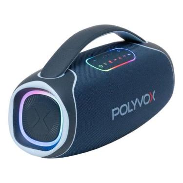 Imagem de Caixa De Som Boombox Polyvox Xb-2 140w Rms Leds Bateria, Azul, Bivolt