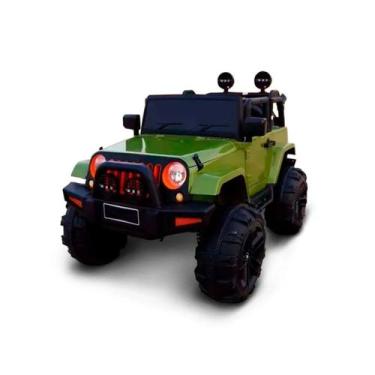 Imagem de Mini Carro Elétrico Infantil 12V Verde com Controle Remoto ImportWay -
