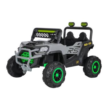 Imagem de Carrinho Elétrico Infantil Jipe Force com Controle Remoto e Faróis LED Cinza Unitoys
