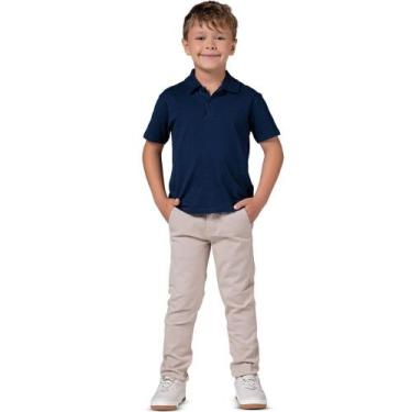 Imagem de Calça Social Color Menino Mania Kids em Sarja -, 4, Areia