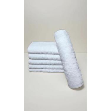 Imagem de Kit 20 Toalhas De Rosto Brancas 45x80cm Profissional - Congratulations