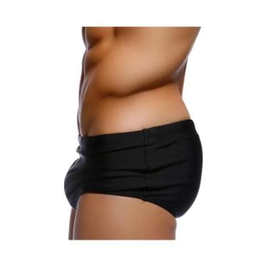 Imagem de Shorts De Praia Masculinos Em Nylon Stretch De Cor Sólida Para Surf E 