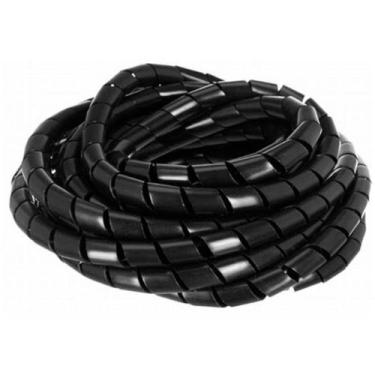 Imagem de Caixa Espiraduto Organizador Fios Cabo 18mm 3/4 Preto Elesys
