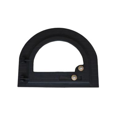 Imagem de Porta Forno Igloo 52x42cm para Fogão a Lenha e Pizza em Ferro Fundido com Vedação Eficiente para Churrasqueira Fundição