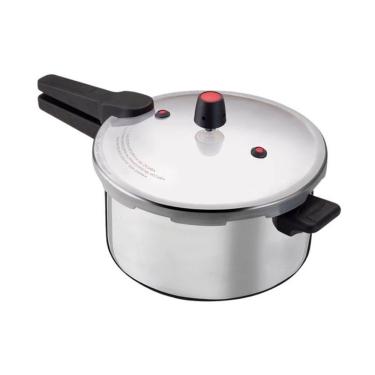 Imagem de Panela de Pressão Nacional Alumínio com Revestimento Aço Inox 7L Fechamento Externo
