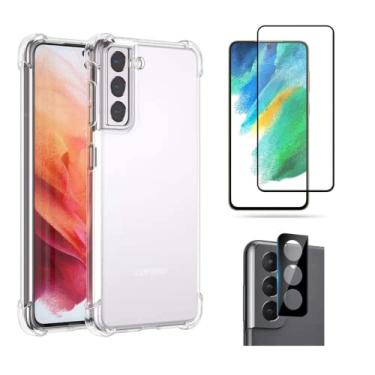Imagem de Capa Capinha Compatível Com Samsung Galaxy S21 Fe 5G + Película de Vidro 3D + Pelicula de Câmera - (C7ARMOR)