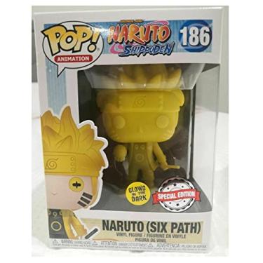 Imagem de Funko Pop! 186 Naruto Shippuden Six Path Glow in The Dark Figura exclusiva amarela GITD