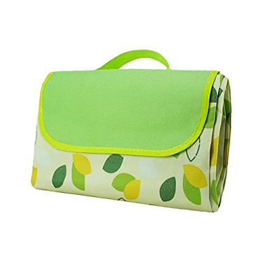 Imagem de Yajun Tapete de acampamento impermeável, portátil, dobrável, para vários jogadores, cobertores de piquenique alargados para ambientes externos, grama molhada, parque infantil, verde - 2,150180 cm