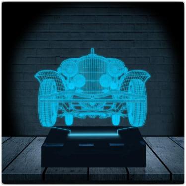 Imagem de Luminária Led Abajur  3D  Carro 2 - Rb Criações