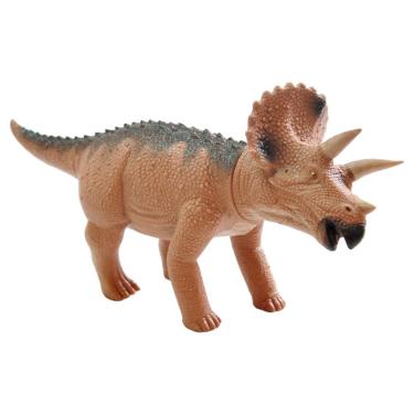 Imagem de Dinossauro triceratopo 36 cm com som real de dinossauro adijomar
