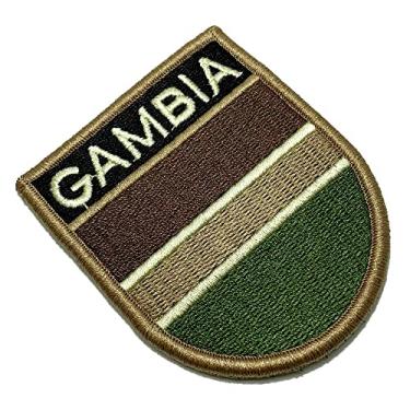Imagem de BP0196EV03 Bandeira Gâmbia Patch Bordado Fecho Contato