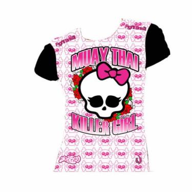 Imagem de Camiseta Muay Thai Killer Girl Iii - Baby Look Feminina - Fb-2047 - Fi