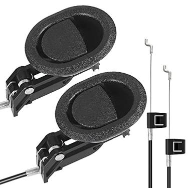 Imagem de Peças de reposição reclinável com alça de puxar e cabo de liberação (2 conjuntos), mecanismo de reparo reclinável compatível com Lazyboy Ashley Lazy Boy e a maioria dos móveis de poltronas reclináveis