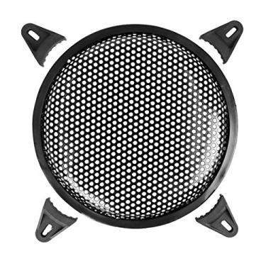 Imagem de X Auto-falante automotivo de 8 polegadas Sub Woofer Subwoofer de metal preto Waffle Grill Cover Protetor universal