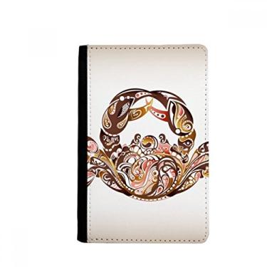 Imagem de Porta-passaporte com design padrão de caranguejo organismo marinho Notecase Burse carteira capa porta-cartão, Multicolor