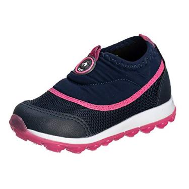 Imagem de Tênis Feminino Infantil Calce Fácil - AS281 Cor:Azul-Marinho;Tamanho:20