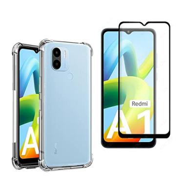 Imagem de Kit Capa Anti Impacto e Película De Vidro 3D 9D Para Xiaomi Redmi A1