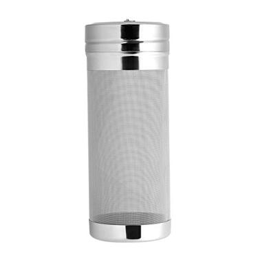 Imagem de Filtro de cerveja de malha de aço inoxidável, cartucho de filtro de cerveja de malha mícron, filtro de cerveja dry hops caseiros para cerveja e café