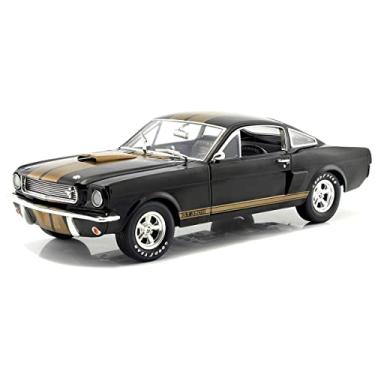 Imagem de 1966 Shelby Mustang GT350H Hertz Preto com Rodas de Corrida 1/18 Fundido Modelo de Carro por Shelby Colecionáveis