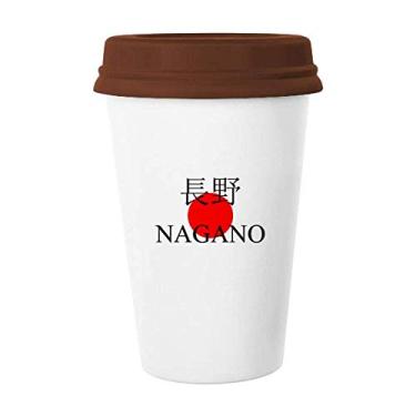 Imagem de Nagano Caneca Japonesa Bandeira do Sol Vermelho Caneca Café Copo Cerâmica Copo Copo