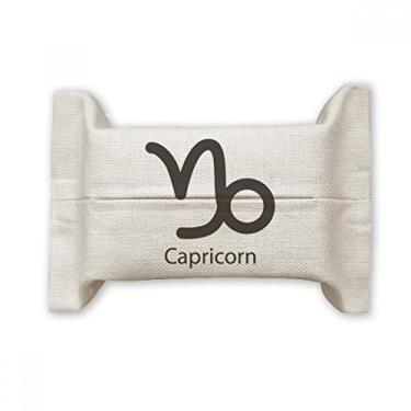 Imagem de Janeiro de dezembro Capricórnio Constelação de papel de tecido facial Bolsa de linho de algodão