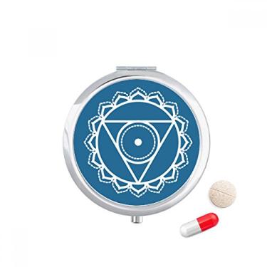 Imagem de Totem Flower Geometria Circle Symbol Pill Case Pocket Medicine Storage Box Dispenser Recipiente