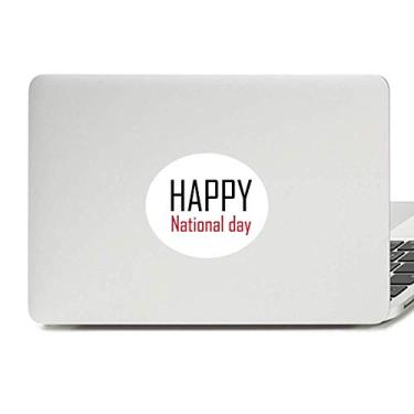 Imagem de Adesivo de notebook com emblema de vinil Celebrate National Day Festival Holiday