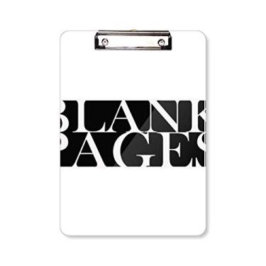 Imagem de Caracteres elegantes em branco prancheta pasta, bloco de anotação, placa de apoio A4