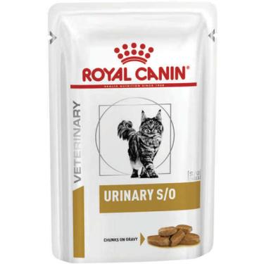 Imagem de Ração Royal Canin Sachê para Gatos Veterinary Urinary S/O Feline Wet - 85 g