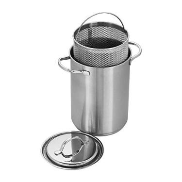 Imagem de Demeyere RESTO Conjunto de panela de aço inoxidável para aspargos e massas, 4,7 litros, prata