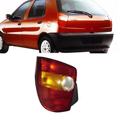 Imagem de Lanterna Traseira Palio 1996 Ate 1999 LE Tricolor Carcaca Preta
