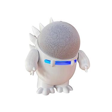 Imagem de Splin Suporte de Mesa compatível com Echo Dot 4 ou 5 modelo Dino Echosaurus (branco)