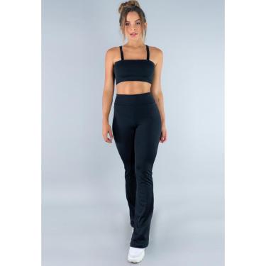 Imagem de Conjunto MVB Modas Calça Flare e Top Faixa com Alça Feminina-Feminino