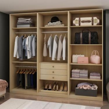 Imagem de Genialflex Infinity Savana Módulo Closet Casal sem Portas 3 Gavetas 100% MDF