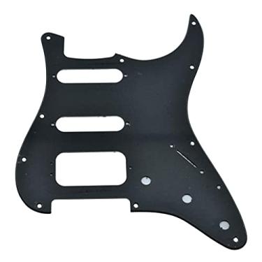 Imagem de Dopro Suporte de captador Humbucking com 3 parafusos para guitarra Strat HSS com 11 furos para guitarras American Fender Stratocaster Matte Black