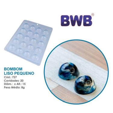 Imagem de Forma bombom liso pequeno simples pascoa bwb 727 Tradicional Chocolate