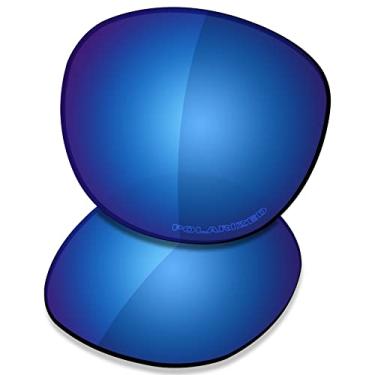 Imagem de SAUCER Lentes de substituição premium para óculos de sol Oakley Latch OO9265 | Óculos de sol OO9349 de alta definição – Azul meia-noite polarizado