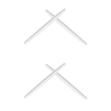 Imagem de 2 pares de meias de substituição para óculos de sol Oakley Transistor OX3085 - Mais opções, Branco + branco, One Size
